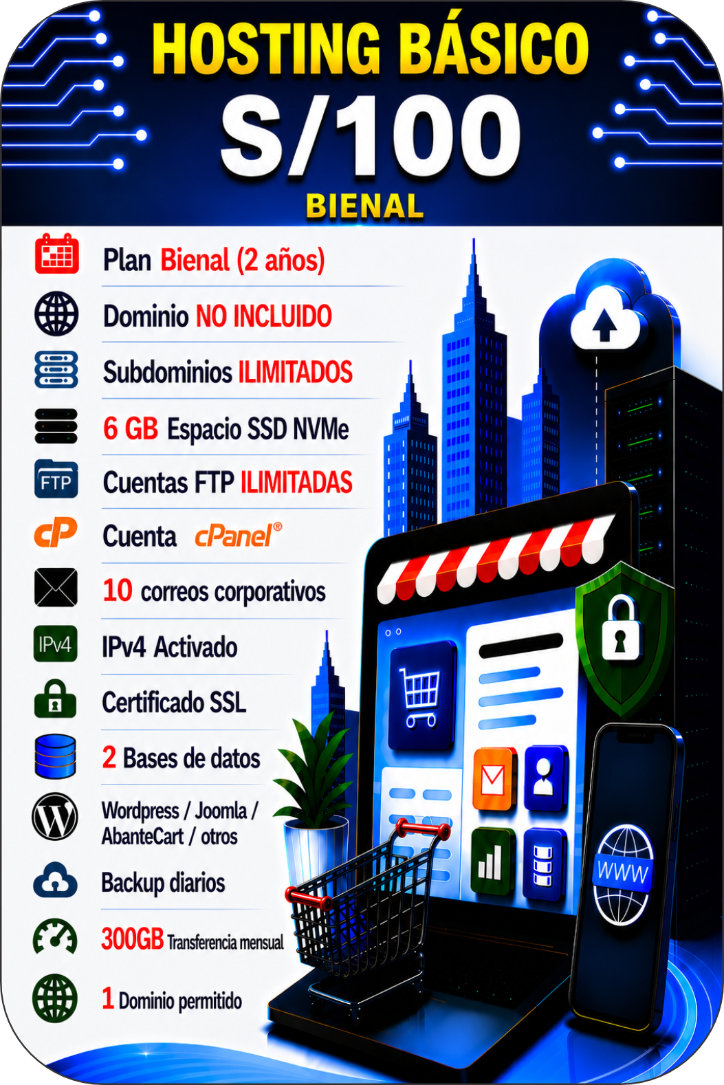 Hosting estable, seguro y preparado para crecer